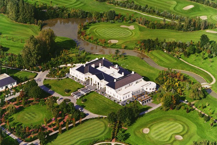 Oostburg Golfbaan Belgie Brugge Luchtfoto