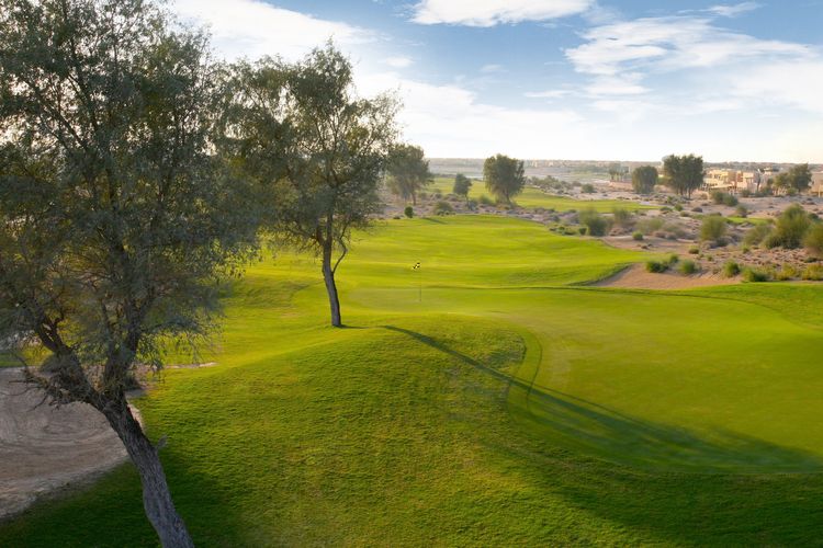 Arabian Ranches Desert Course Golfbaan Dubai Fairway.JPG