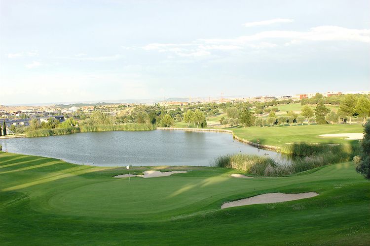 El Olivar De La Hinojosa Golf Spanje Madrid Green Water