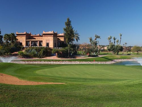 Amelkis Golf Marokko Marrakech Bunker Green