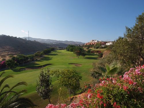 Anoreta Golf Spanje Costa Del Sol Fairway Bloemen