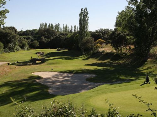 El Olivar De La Hinojosa Golf Spanje Madrid Bunker Green