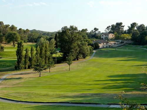 Frankrijk Cotedazur Golfbaan Golfopiovalbonne Teeshot Par4