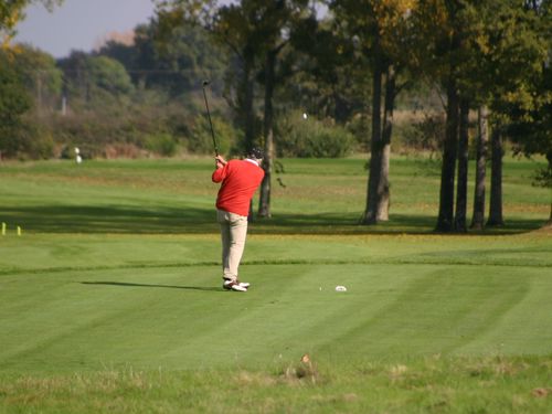 Frankrijk Domaine Golfbaan Golfer Teeshot