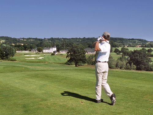 Frankrijk Normandie Golfbaan Stjulien Golferjpg