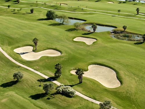 Sherry Golf Jerez Golf Spanje Costa De La Luz Zuid Bunkers