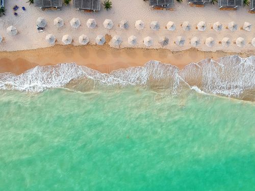 Thracian Cliffs Hotel Bulgarije Luchtfoto Strand