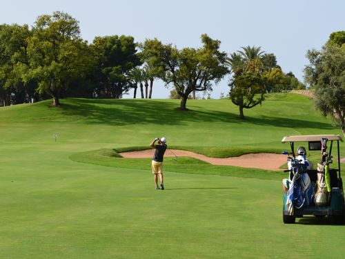 Torrequebrada Golf Spanje Costa Del Sol Approach Hole2.JPG