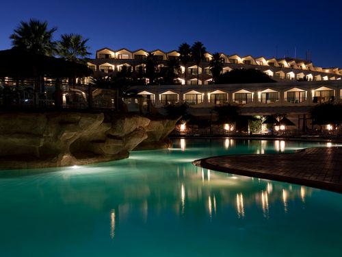 Tunesie Hotel Sentido Phenicia Zwembad Avond.JPG