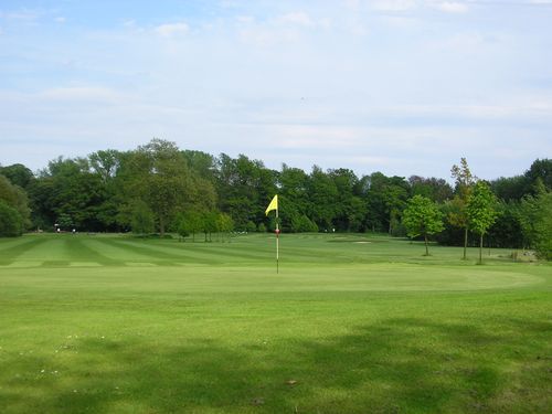 Wasserschloss Westerwinkel Golfbaan Duitsland Munsterland Green Fairway
