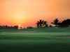 Abudhabigolfclub Green Zonsondergang