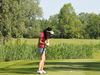 Belgie Golfbaan Damme Swing Vrouw