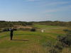 Frankrijk Golfbanen Letouquet Mer Golfer Teebox.JPG