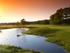 Gut Kaden Golf Hotel Golfbaan Zonsondergang